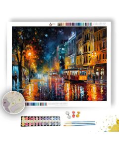 BUENOS AIRES RAIN STREET - Paint by Numbers Full Kit