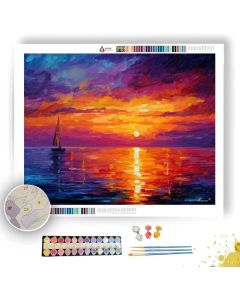 PACIFIC COAST SUNSET - Paint by Numbers Full Kit