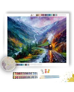 FLAM RAILWAY VALLEY - Paint by Numbers Full Kit