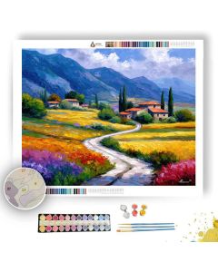 SWISS COUNTRYSIDE ROAD - Paint by Numbers Full Kit