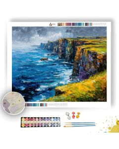 ICELANDIC COAST CLIFFS - Paint by Numbers Full Kit