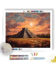 CHICHEN ITZA SUN - Paint by Numbers Full Kit