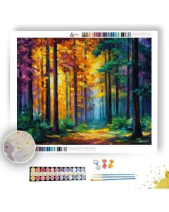 SWEDISH AUTUMN FOREST - Paint by Numbers Full Kit