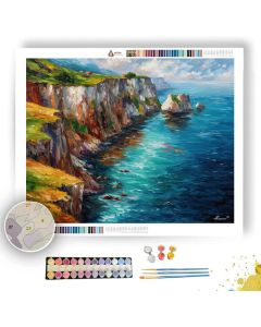 PERUVIAN COAST CLIFFS - Paint by Numbers Full Kit