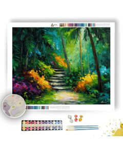 COSTA RICAN JUNGLE PATH - Paint by Numbers Full Kit