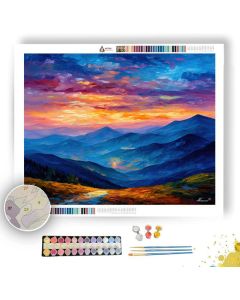 ALPS SUNSET RIDGE - Paint by Numbers Full Kit