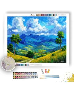 INDONESIAN HIGHLANDS - Paint by Numbers Full Kit