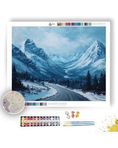 ICEFIELDS PARKWAY VIEW - Paint by Numbers Full Kit