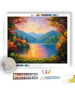 HAKONE LAKE VIEW - Paint by Numbers Full Kit