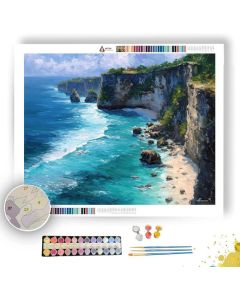 INDONESIAN COAST CLIFFS - Paint by Numbers Full Kit
