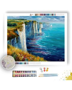 NORMANDY COAST CLIFFS - Paint by Numbers Full Kit