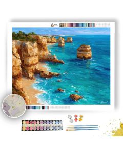 ALGARVE CLIFF COAST - Paint by Numbers Full Kit