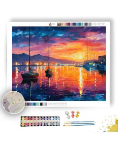 LA PAZ SUNSET BAY - Paint by Numbers Full Kit