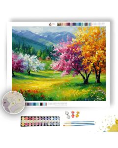 AUSTRIAN SPRING BLOSSOMS - Paint by Numbers Full Kit