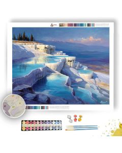PAMUKKALE TERRACES - Paint by Numbers Full Kit