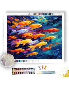 SKYFISH SCHOOL - Paint by Numbers Full Kit