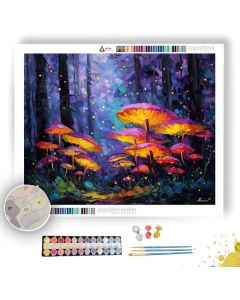 TWILIGHT MUSHROOM GLEN - Paint by Numbers Full Kit