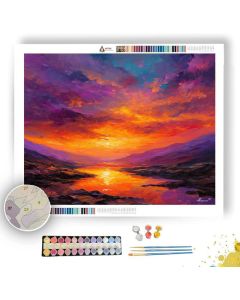 GLOWING HORIZON REALM - Paint by Numbers Full Kit