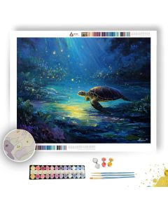 LAGOON TURTLE SPIRIT - Paint by Numbers Full Kit