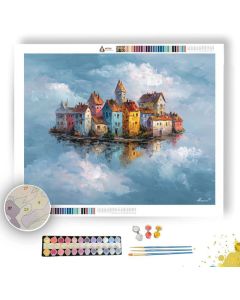 WHISPERING SKY CITY - Paint by Numbers Full Kit