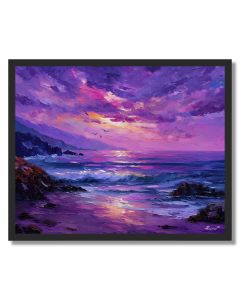 VIOLET DREAM COAST - FRAMED