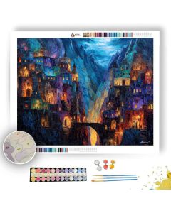 ARCANE MOUNTAIN CITY - Paint by Numbers Full Kit