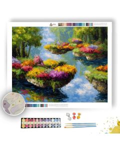 FLOATING GARDEN ISLES - Paint by Numbers Full Kit