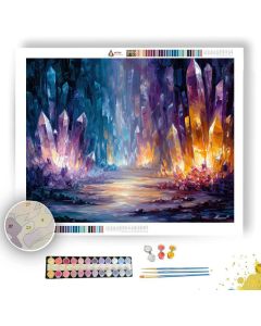 CRYSTAL VALLEY GLOW - Paint by Numbers Full Kit