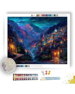 VEILED MOUNTAIN KINGDOM - Paint by Numbers Full Kit