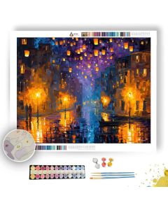 LANTERN SKY QUARTER - Paint by Numbers Full Kit