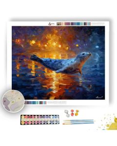 MOONPOOL SEAL - Paint by Numbers Full Kit