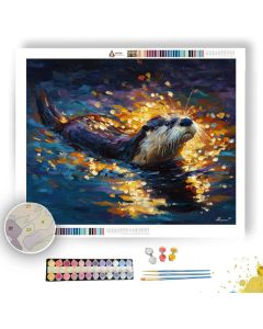 SHIMMERFIN OTTER - Paint by Numbers Full Kit