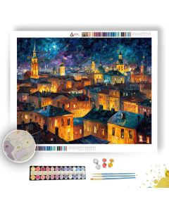 STARFALL ROOF CITY - Paint by Numbers Full Kit