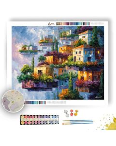 FLOATING GARDEN CITY - Paint by Numbers Full Kit