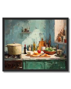 WARM KITCHEN - FRAMED