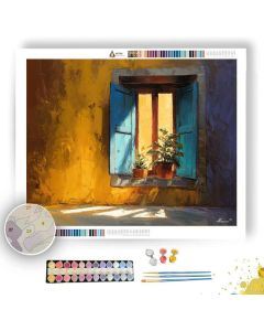 WARM WINDOW - Paint by Numbers Full Kit