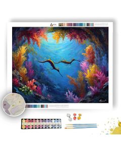 SEA DRAGON CROSSING - Paint by Numbers Full Kit