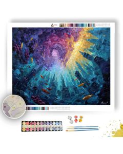 CORAL SPIRAL CITY - Paint by Numbers Full Kit