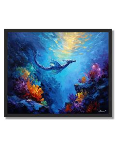 SAPPHIRE SEA DRAGON - FRAMED