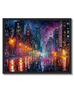 OBSIDIAN NIGHT CITY - FRAMED