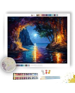 MOON TIDE GROTTO - Paint by Numbers Full Kit
