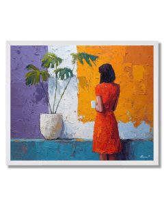 PLAYFUL FLAT FIGURE - FRAMED