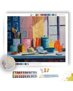 RHYTHMIC INTERIOR - Paint by Numbers Full Kit