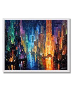 AETHER NEON CITADEL - FRAMED