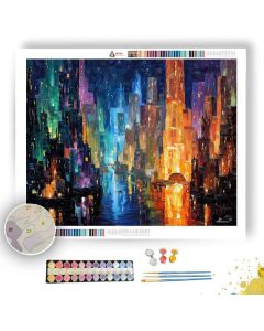 AETHER NEON CITADEL - Paint by Numbers Full Kit