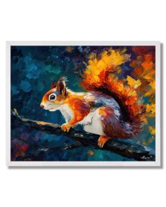 FOREST SQUIRREL PAUSE - FRAMED