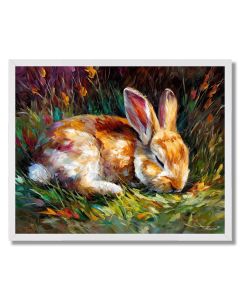 QUIET RABBIT REST - FRAMED