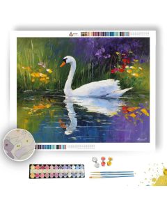 PEACEFUL SWAN - Paint by Numbers Full Kit