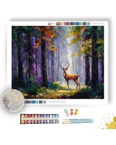 FOREST DEER PAUSE - Paint by Numbers Full Kit