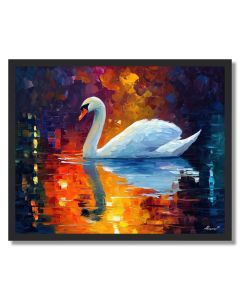 PEACEFUL SWAN GLIDE - FRAMED